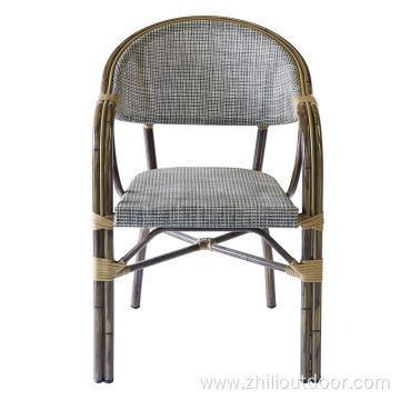 black bistro french bamboo dining chair